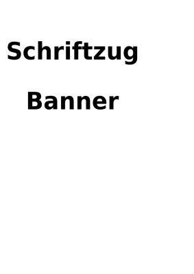 Aufkleber Schriftzug Banner